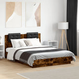 Bed Frame without Mattress Smoked Oak 120x190 cm Small Double 3209965