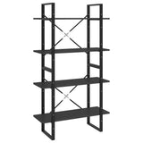4-Tier Book Cabinet Grey 80x30x140 cm Engineered Wood 806459