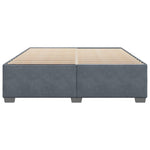ZNTS Bed Frame without Mattress Dark Grey Super King Velvet 3284665