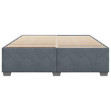 ZNTS Bed Frame without Mattress Dark Grey Super King Velvet 3284665