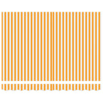 Retractable Awning Manual Yellow and White 300x250 cm Fabric 3329927