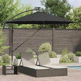 Umbrella 294 x 294 x 248 cm Polyester and Aluminium Black 42003387