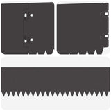 Lawn Edging 20 pcs 103 x 15 cm Steel Black 8008449