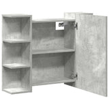 Bathroom Mirror Cabinet Concrete Grey 80x20.5x64 cm Engineered Wood 856035