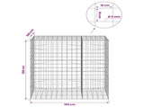 Gabion with 5 mm Wire and 10x10 cm Mesh 150x100x150 cm 3465333