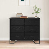 Chest of Drawers 2 pcs Black Oak 91 x 35.5 x 74.5 cm 3365605