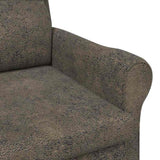 Armchair Dark grey 76 x 94 x 102 cm Faux Leather 42009868