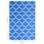 Outdoor Rug ARAKIL Blue 190x290 cm PP 317001
