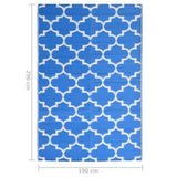 Outdoor Rug ARAKIL Blue 190x290 cm PP 317001