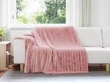 Throw Blankets 6 pcs Pink 200 x 150 cm Fleece 42016906