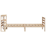 Bed Frame without Mattress 75x190 cm Small Single Solid Wood Pine 3305810
