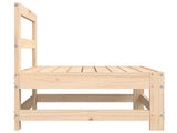 Garden Middle Sofas 2 pcs Solid Wood Pine 825513