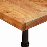 Bistro Table Brown 50 x 50 x 76 cm Solid Acacia Wood 42013026