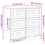 Sideboards 2 pcs Grey Sonoma Engineered Wood 3185285