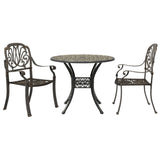 Bistro Set Bronze Cast aluminium Standard Ergonomic Bistro Set 3216322