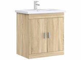 Bathroom Under Sink Cabinet Sonoma Oak 78.5 x 37.5 x 81 cm 890690