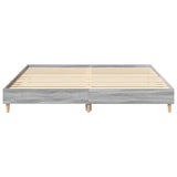 Bed Frame without Mattress Grey Sonoma 160x200cm Engineered Wood 3329035
