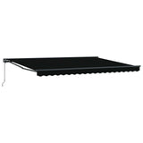 Manual Retractable Awning Black 4 x 3.5 m 3420451