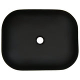 Countertop Basin Grey and Black Rectangular 48x37.5x13.5 cm Ceramic 155097