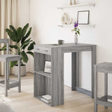 Bar Table Grey Sonoma 102x70x103.5 cm Engineered Wood 3309326