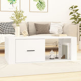 Coffee Table White 100x50.5x35 cm Engineered Wood 816536