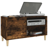 Record Cabinet Smoked Oak 84.5x38x48 cm Engineered Wood 831946