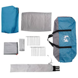 Family Tent with Rainfly Water-resistant 6-Person 6-Person Blue 42042251