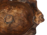 Fruit Bowl JEPARA Teak Brown 35 cm Solid Teak Wood 42010345