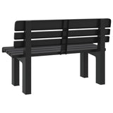 Garden Bench Anthracite Polypropylene 110 cm Durable 4009380