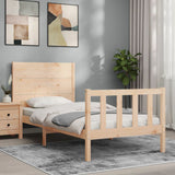 Bed Frame without Mattress 90x200 cm Solid Wood Pine 3192736