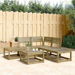 ZNTS 5 Piece Garden Sofa Set Impregnated Wood Pine 3216959