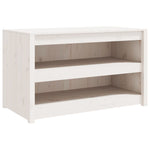 Outdoor Kitchen Cabinets 2 pcs White Solid Wood Pine 3196131