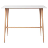 5 Piece Bar Set White and Black 3057437