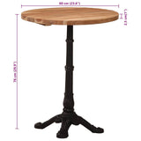 Bistro Table 60x76 cm Solid Acacia Wood 321088