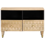 TV Cabinet 70x33x46 cm Solid Wood Mango 358249