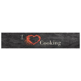 Kitchen Rug Black Velvet 60x300 cm Non-slip Kitchen Rug 136551