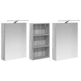 Bathroom Cabinet Set 3 pcs 140 x 14.5 x 70 cm Engineered wood 3403789