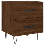 Bedside Cabinets 2 pcs Brown Oak 40x35x47.5 cm Engineered Wood 827307