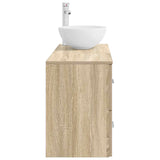 Bathroom Furniture Set 2 pcs Sonoma Oak Engineered Wood 3403946