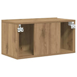 TV Cabinet Set 3 pcs Brown Engineered Wood 875169