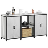 Kitchen Storage Set HATTEM 3 pcs Silver Galvanised Steel 3392699