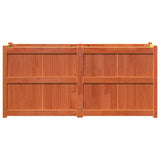 Garden Planter Wax Brown 150x50x70 cm Solid Wood Pine 837491