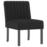 Slipper Chair Black Velvet 352454