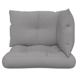 Pallet Cushions 3 pcs Grey Fabric 360857