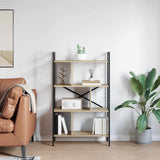 Bookshelf Sonoma Oak 75 x 30 x 123.5 cm Engineered Wood 883965