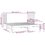 ZNTS Pull-out Day Bed without Mattress 2x cm 3124767