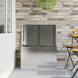 Outdoor Storage Box Silver 80 x 50.5 x 50 cm Steel 874571