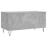 ZNTS Coffee Table Concrete Grey 90x44.5x45 cm Engineered Wood 830976