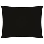 ZNTS Sunshade Sail Oxford Fabric Rectangular 3x4.5 m Black 135761