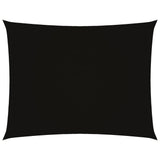 ZNTS Sunshade Sail Oxford Fabric Rectangular 3x4.5 m Black 135761